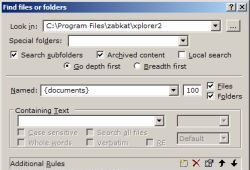 find files and folders