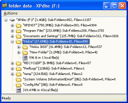 subfolder usage statistics