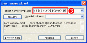 mass rename dialog