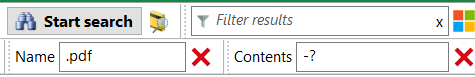 deskrule search parameters