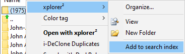 index folder